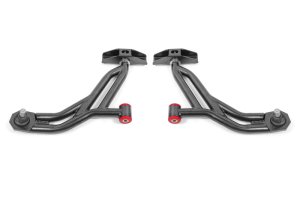 Ford Shelby GT500 Control Arms - Lower - BMR Suspension - Non-Adj. Poly/Delrin - Black Hammertone - `10-`14